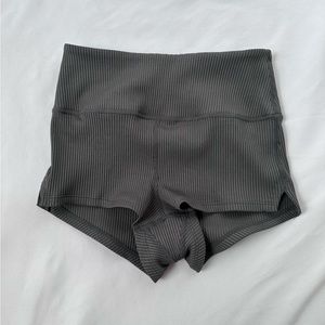 Free people movement grey booty shorts